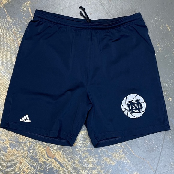 Adidas Notre Dame Fighting Irish NCAA Navy Blue Shorts XXL - Picture 12 of 12